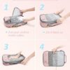 BAGSMART 6 Set/4 Set/2 Set Compression Packing Cubes for Travel, Lightweight Vacation Travel Essentials, Travel Accessories for Suitcase Organizer Bags Set, Durable Luggage Organizer Travel Bags - Image 5