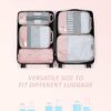 BAGSMART 6 Set/4 Set/2 Set Compression Packing Cubes for Travel, Lightweight Vacation Travel Essentials, Travel Accessories for Suitcase Organizer Bags Set, Durable Luggage Organizer Travel Bags - Image 3