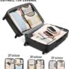 Veken 8 Set Packing Cubes for Travel, Gifts for Women Mom, Carry on Suitcase Organizer Bags for Luggage with Hanging Toiletry Bag and Shoe Bag, Travel Essentials Travel Accessories for Cruise Ship - Image 6