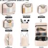 Veken 8 Set Packing Cubes for Travel, Gifts for Women Mom, Carry on Suitcase Organizer Bags for Luggage with Hanging Toiletry Bag and Shoe Bag, Travel Essentials Travel Accessories for Cruise Ship - Image 2